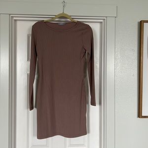 Knitted above the knee dress